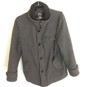 Schott Wool Coat (Charcoal Grey)